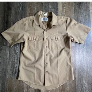 Creighton AB Defense Logistics Agency Shirt Mens Large Athletic Khaki Military